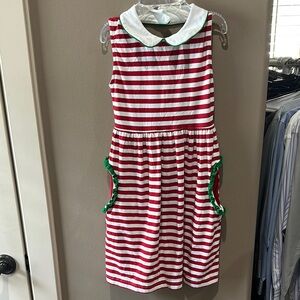 Florence Eiseman Red and White Sleeveless Sundress